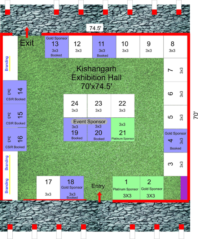 Kishangarh Exhibition Hall Layout Map